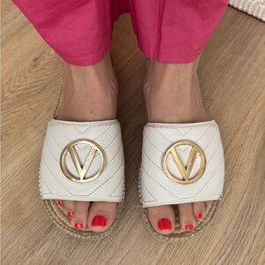 Valentino by Mario Valentino Clavel Flat Espadrille Sandals